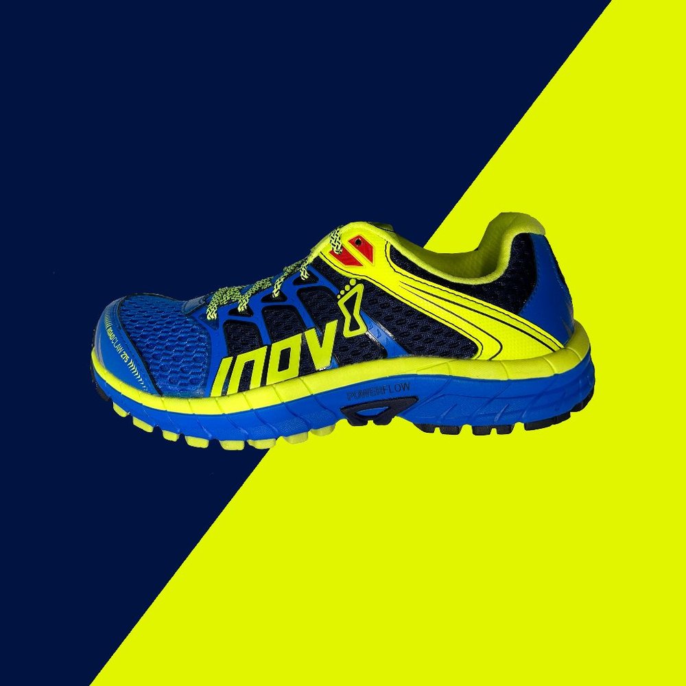 Inov-8 ROADCLAW 275 (Men): Navigate Urban Paths in Blue/Lime/Navy Style